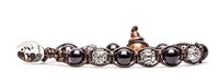 Bracciale Tamashii Ruota della Preghiera in Argento Onice BHS900-1S - BHS900-1S
